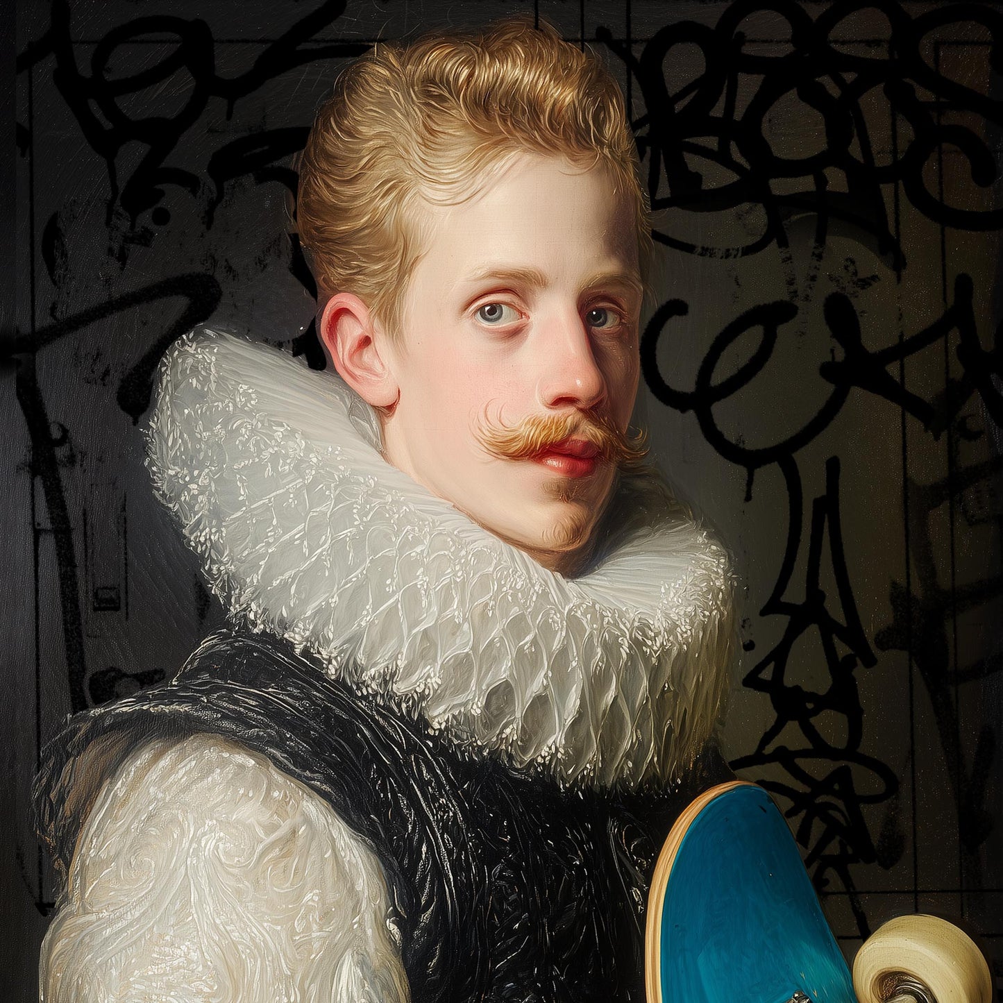 "Baroque Skate" LE 2/5 canvas art print
