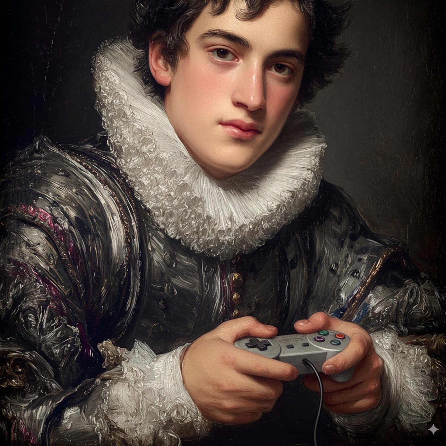 "Baroque gamer" LE "SOLD OUT" canvas art print