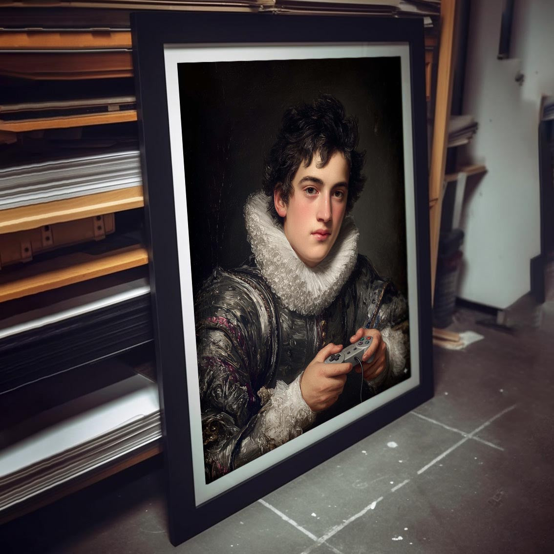"Baroque gamer" LE "SOLD OUT" canvas art print