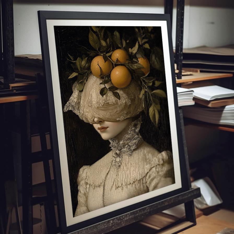 "Orange portrait" LE 2/10 canvas art print