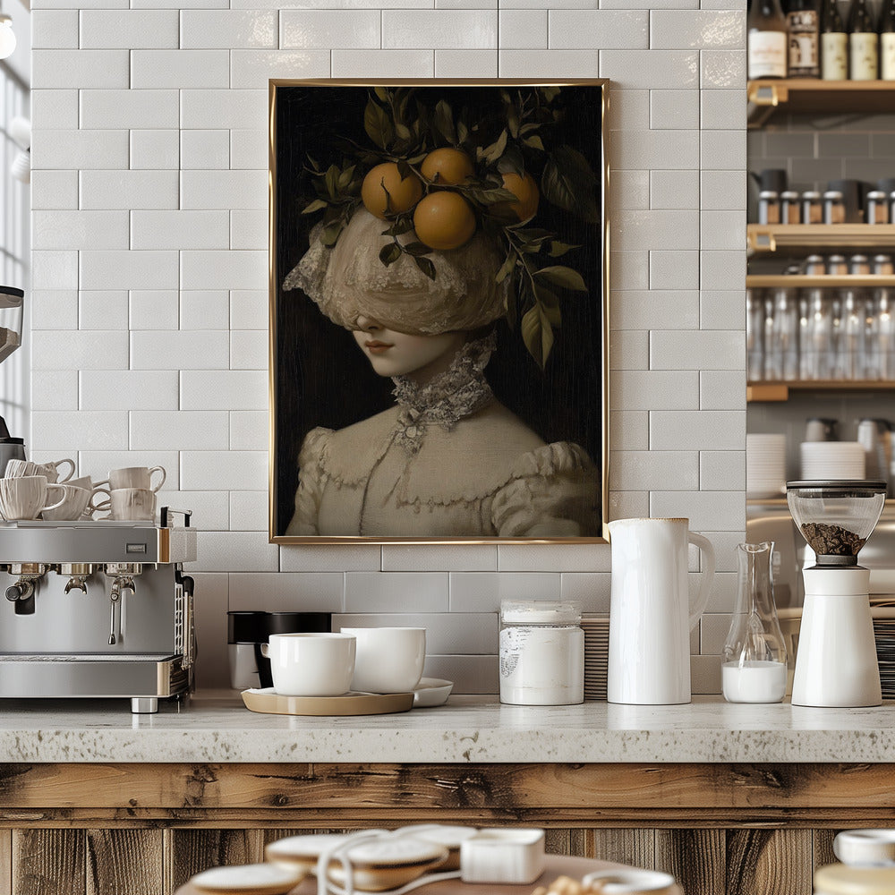 "Orange portrait" LE 2/10 canvas art print