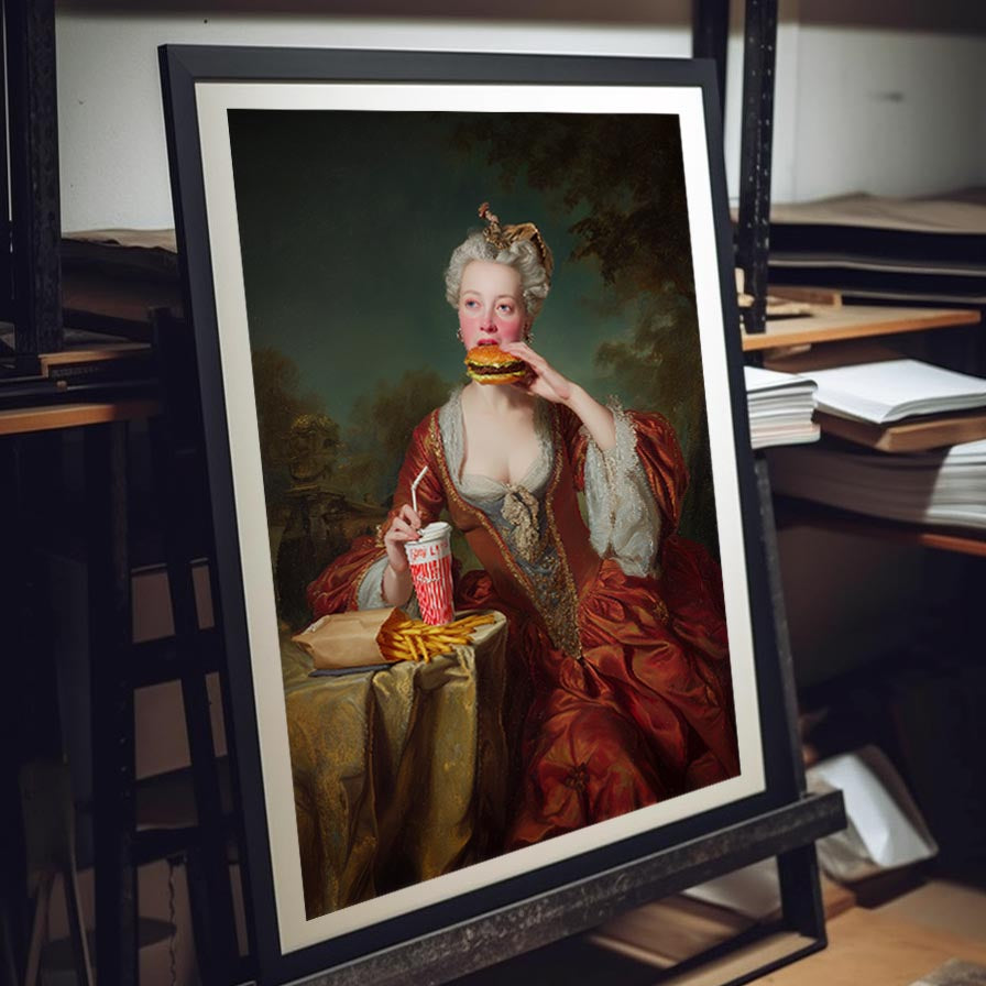 "Fastfood Queen" LE 3/5 canvas art print