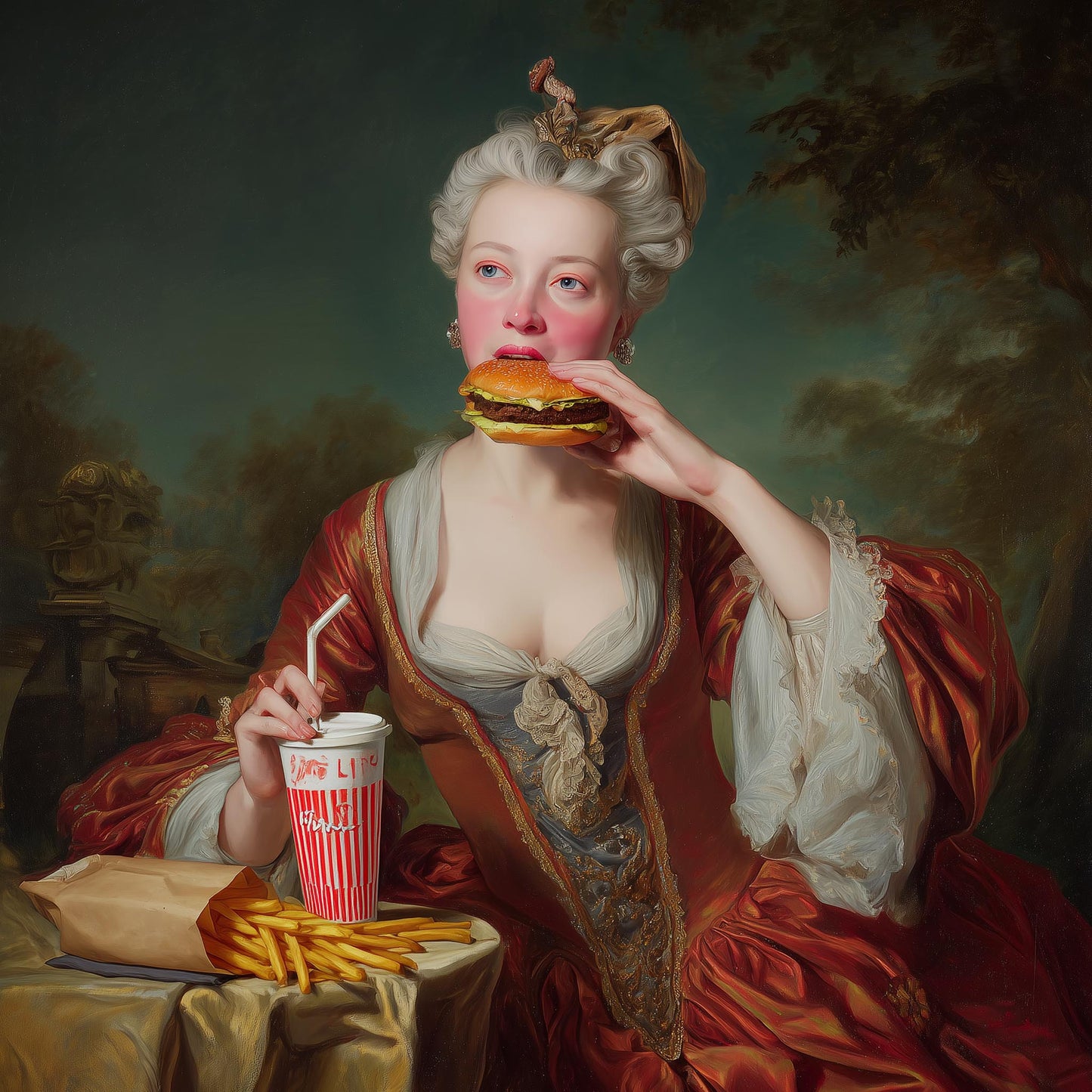 "Fastfood Queen" LE 3/5 canvas art print