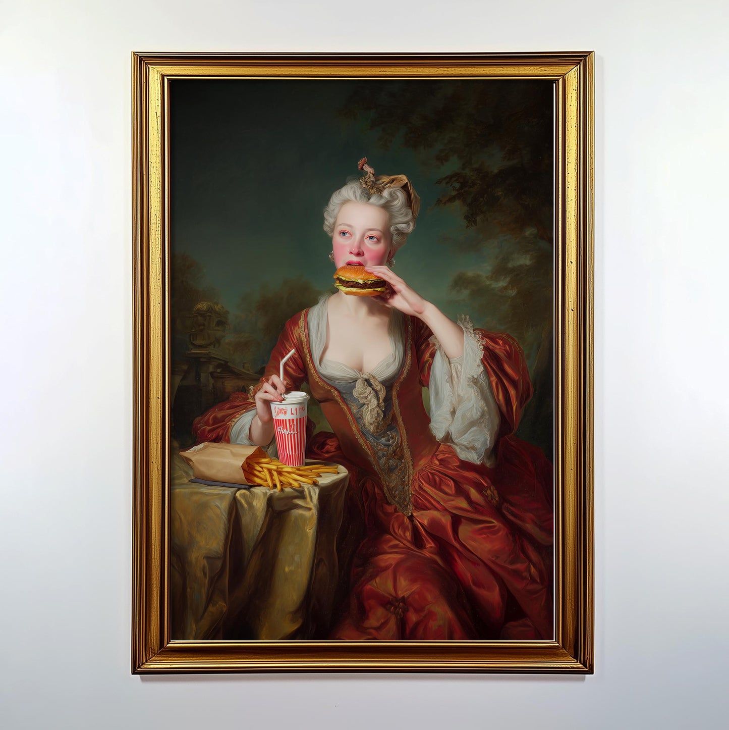 "Fastfood Queen" LE 3/5 canvas art print