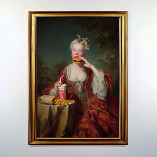 "Fastfood Queen" LE 3/5 canvas art print