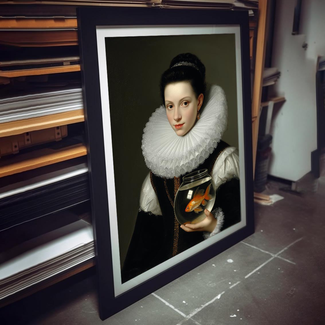 "Fish queen" LE "SOLD OUT" canvas art print