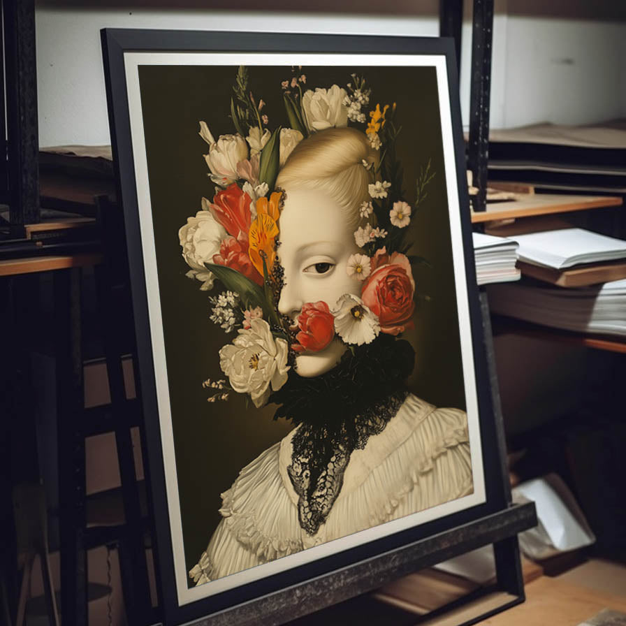 "Floral Illusion" LE 1/5 canvas art print