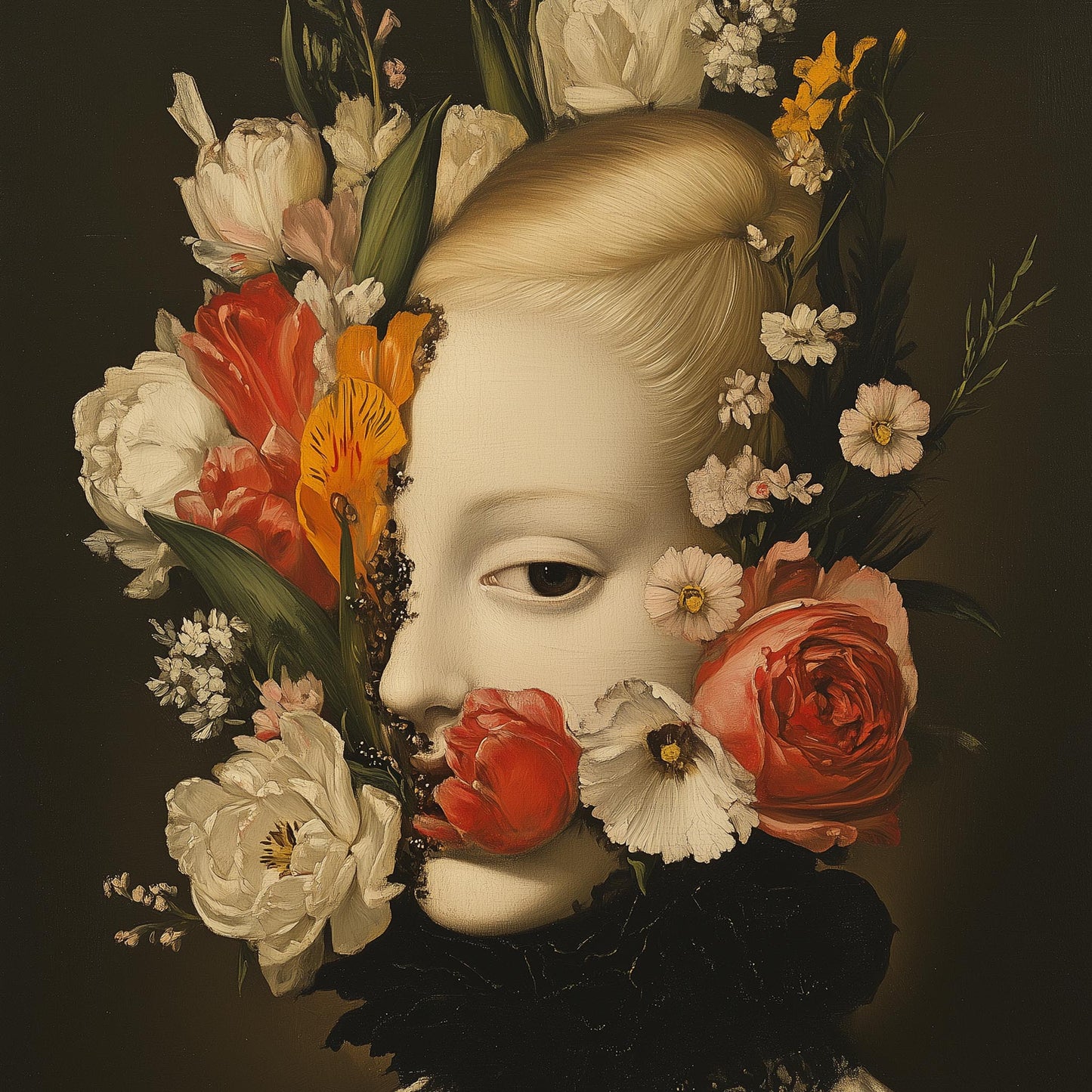 "Floral Illusion" LE 1/5 canvas art print