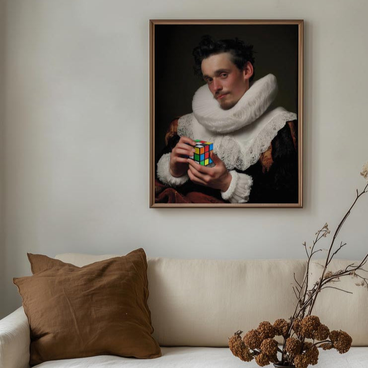 "Gentleman cube" LE 1/5 canvas art print