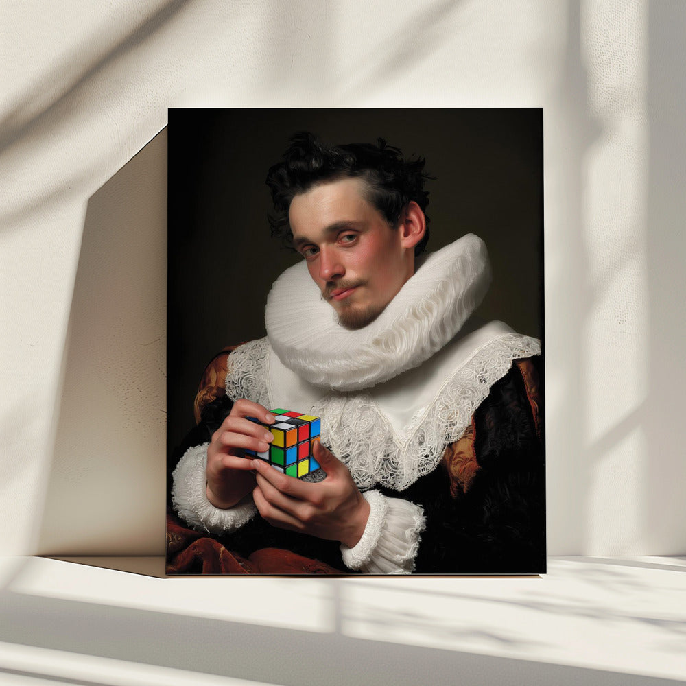"Gentleman cube" LE 1/5 canvas art print