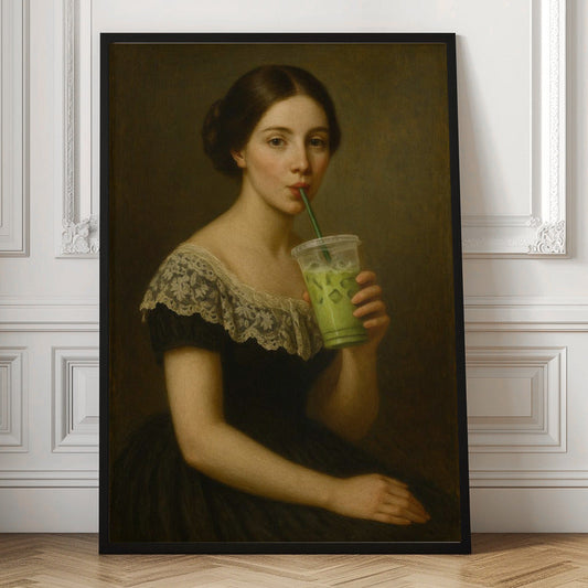 "Iced latte girl" LE 5/5 canvas art print