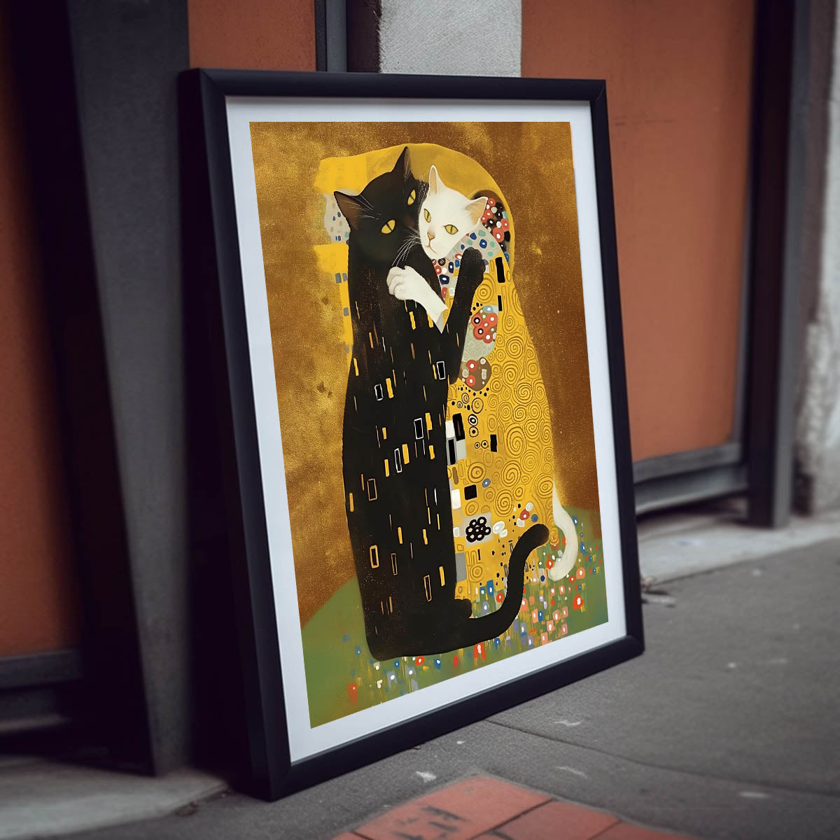 "Kitty Kiss" fine art print