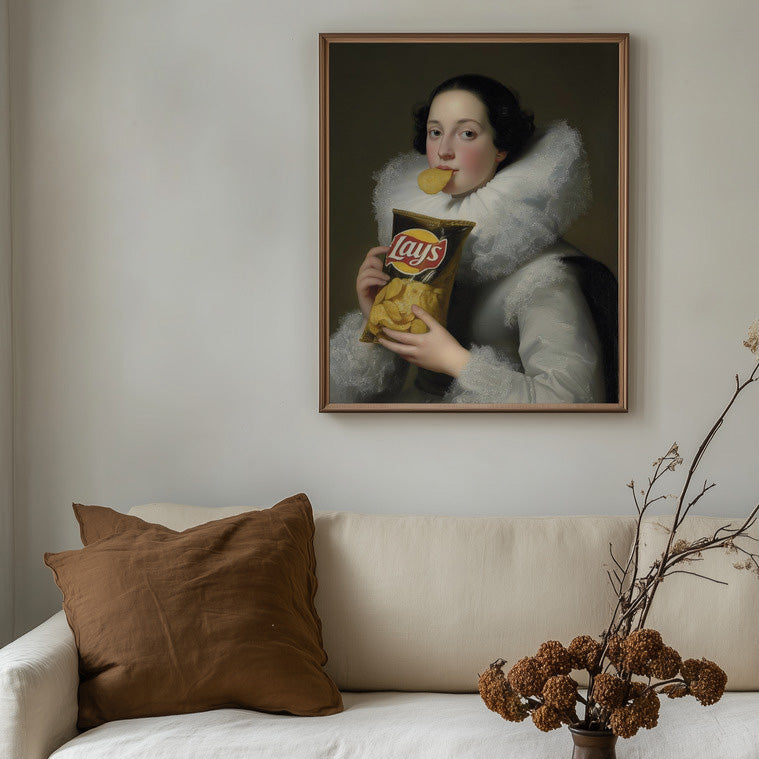 "Lays Lady" LE 3/5 canvas art print