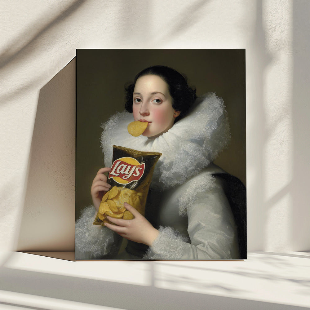 "Lays Lady" LE 3/5 canvas art print