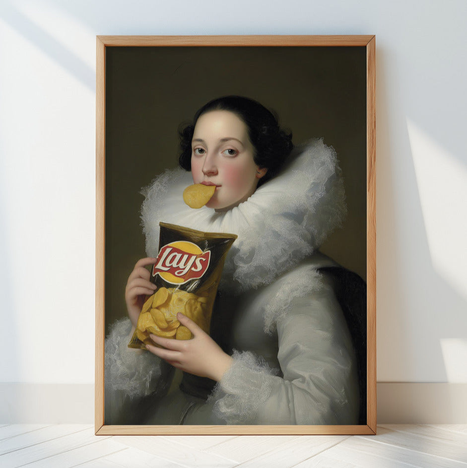 "Lays Lady" LE 3/5 canvas art print