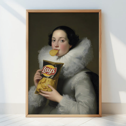 "Lays Lady" LE 3/5 canvas art print
