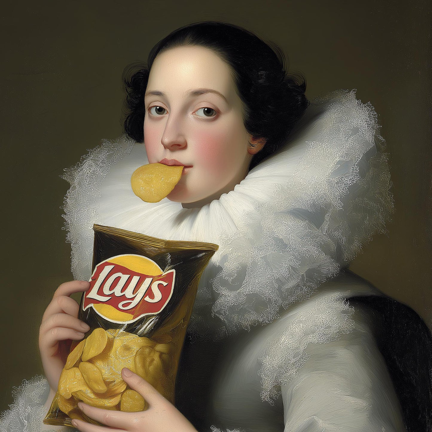 "Lays Lady" LE 3/5 canvas art print