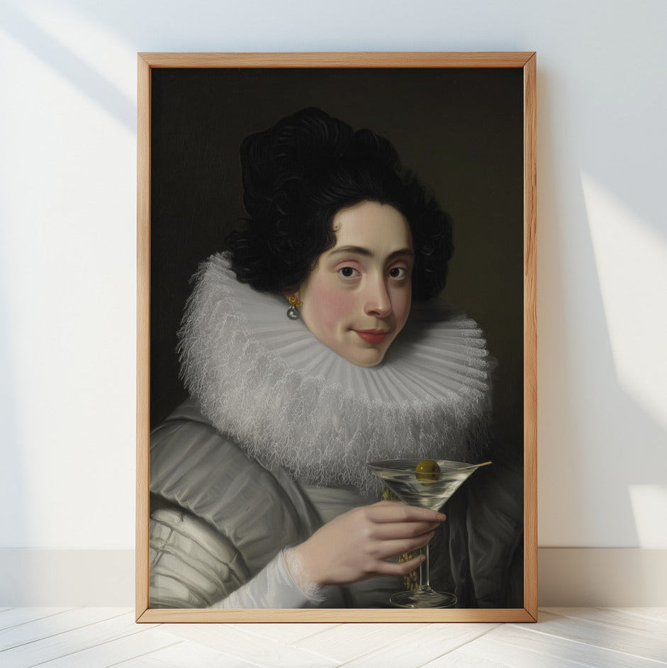 "Martini Lady" LE 2/5 canvas art print