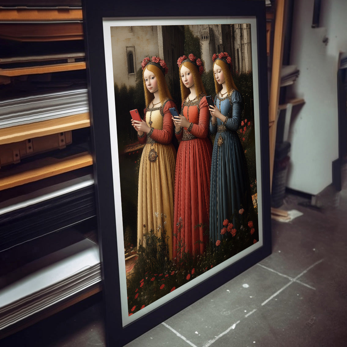 "Antique influencers" fine art print