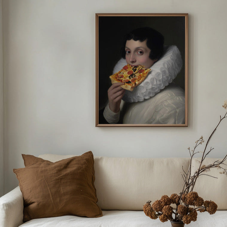 "Pepperoni gaze" LE 4/5 canvas art print