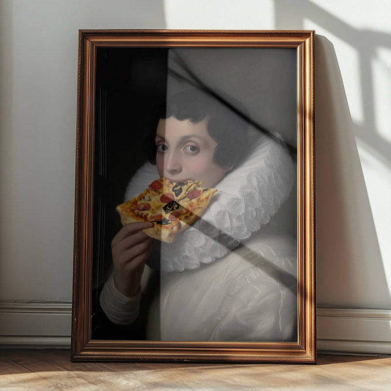"Pepperoni gaze" LE 4/5 canvas art print