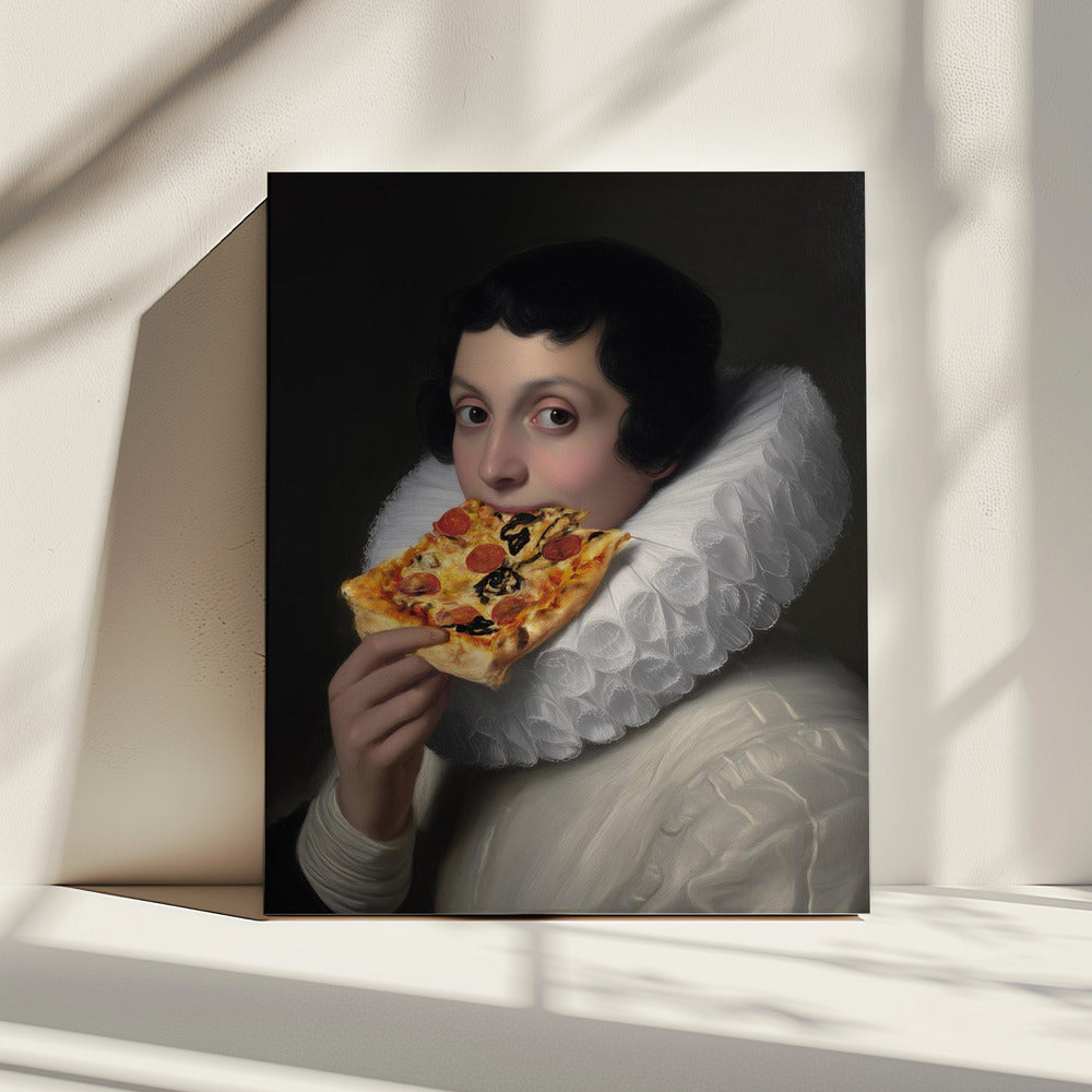 "Pepperoni gaze" LE 4/5 canvas art print