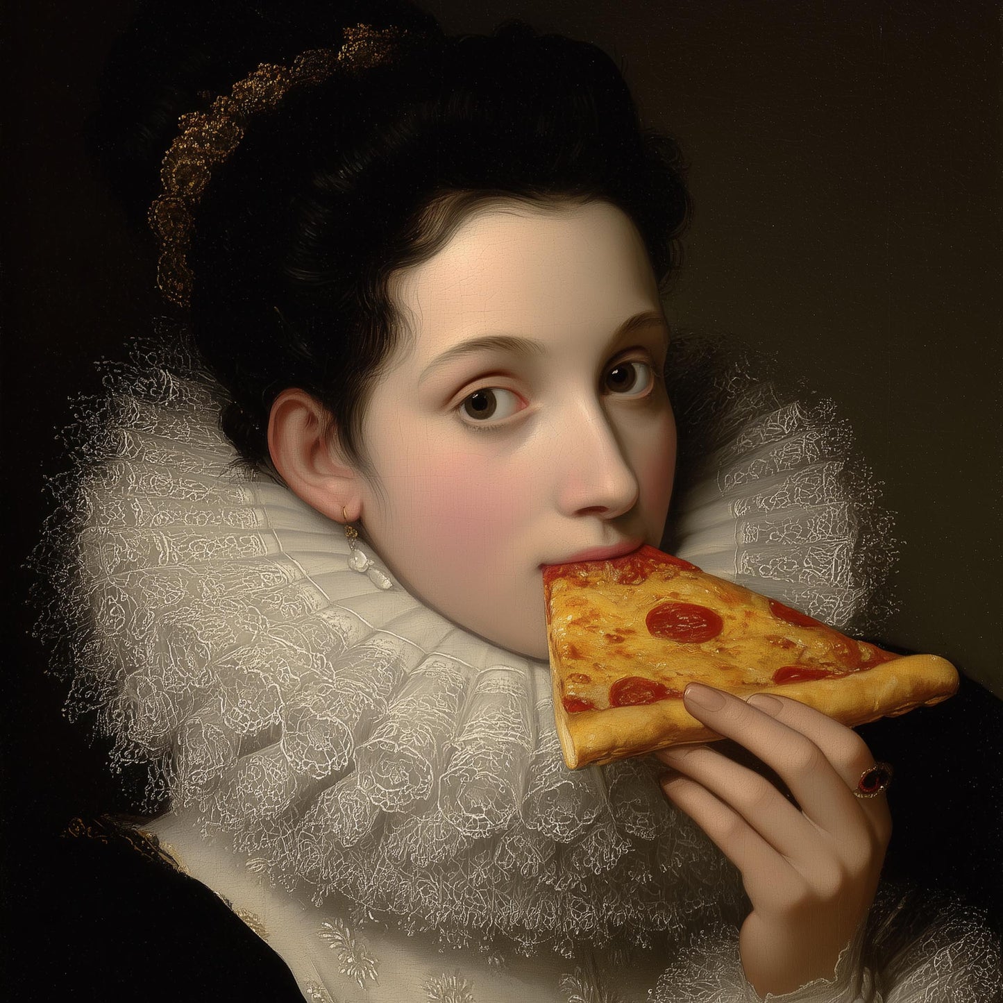 "Pepperoni queen" LE "SOLD OUT" canvas art print