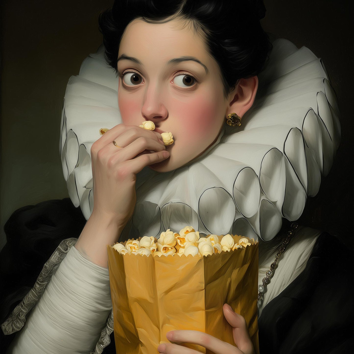 "Popcorn Duchess" LE 3/5 canvas art print