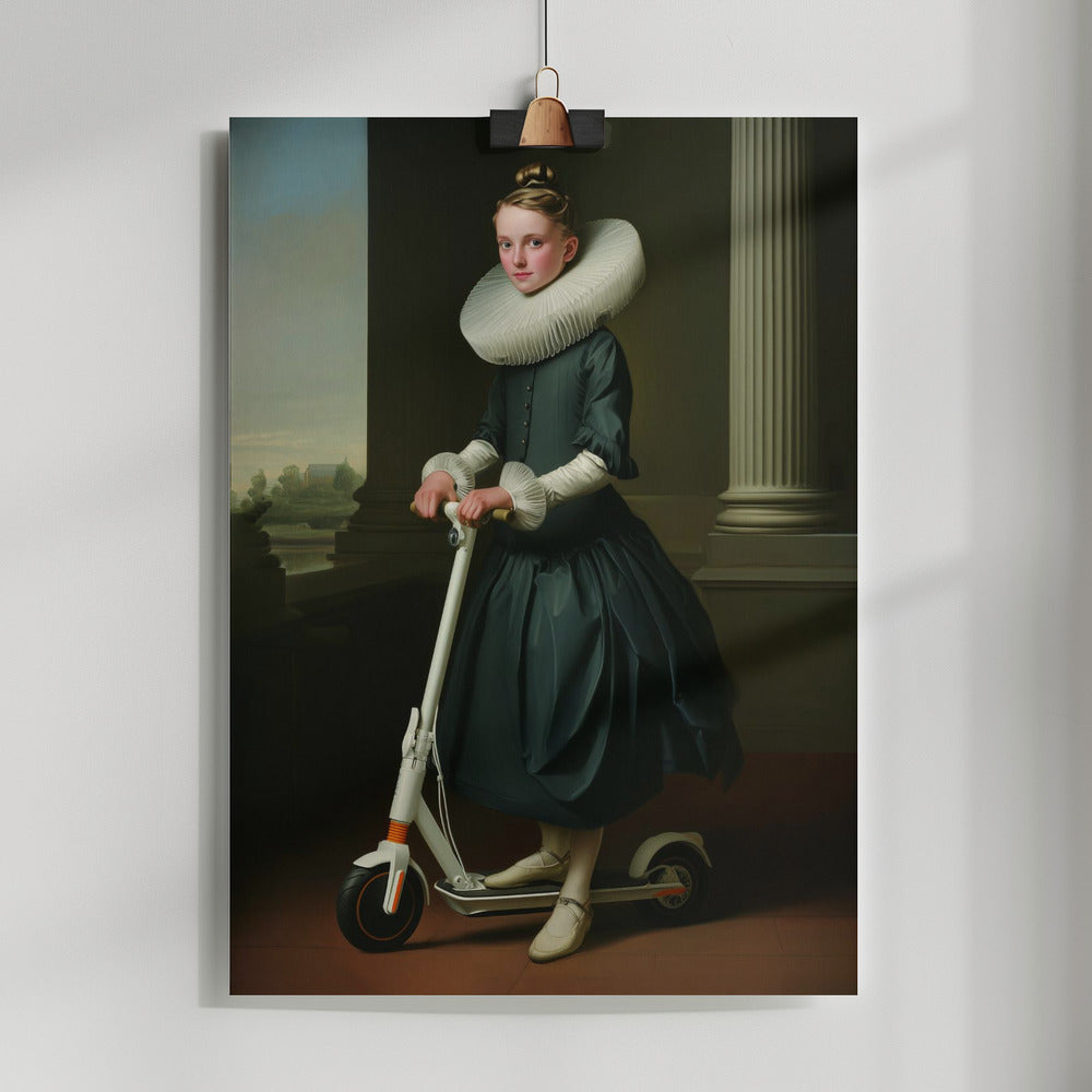 "Scooter Elegance" LE 3/5 canvas art print