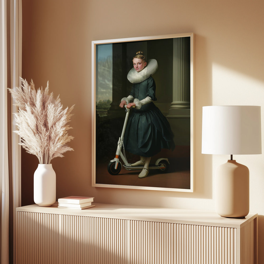 "Scooter Elegance" LE 3/5 canvas art print