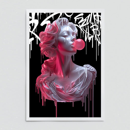 "Bubblegum Athenea" fine art print