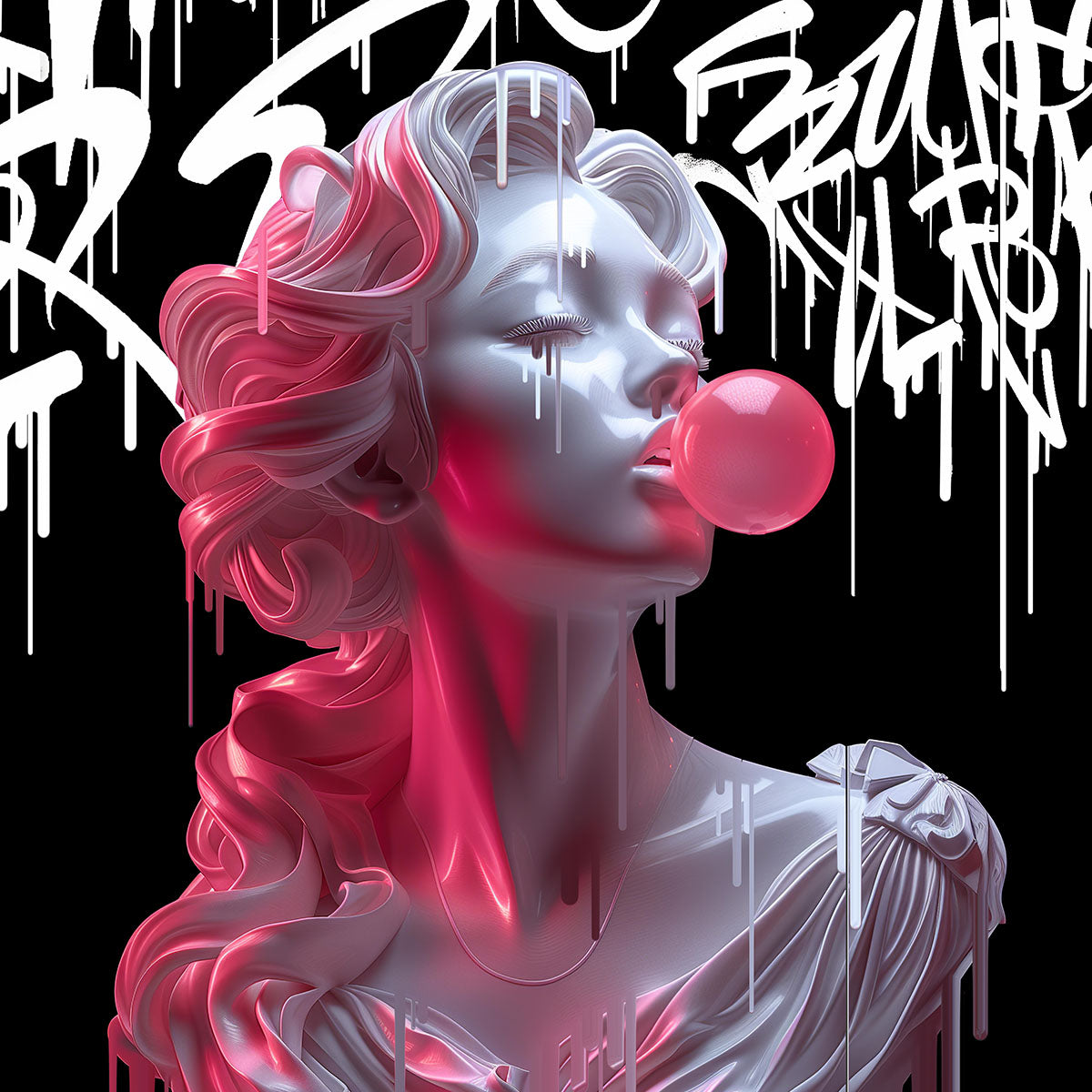 "Bubblegum Athenea" fine art print