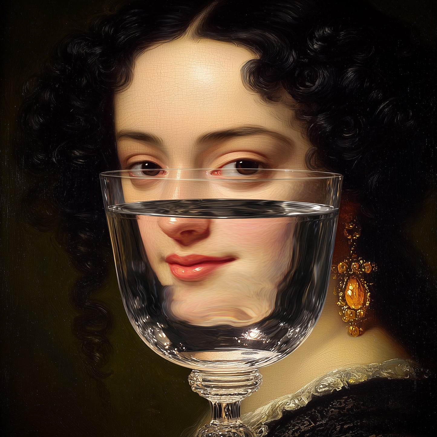 "Distorted Lady" LE "SOLD OUT" canvas art print