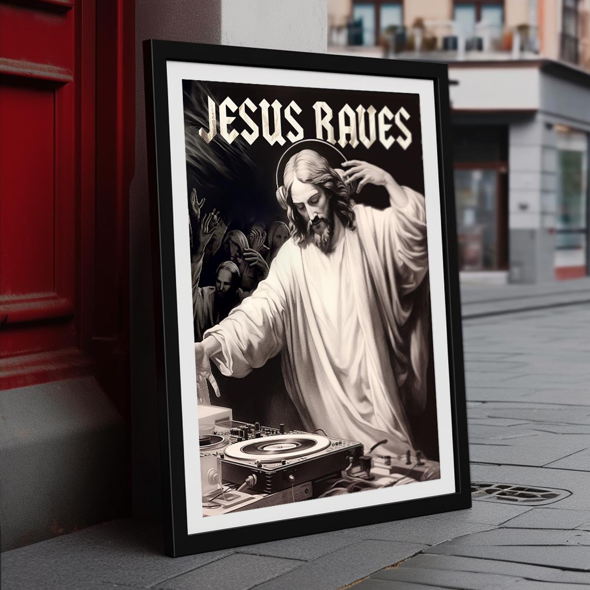 "Jesus Raves" fine art print