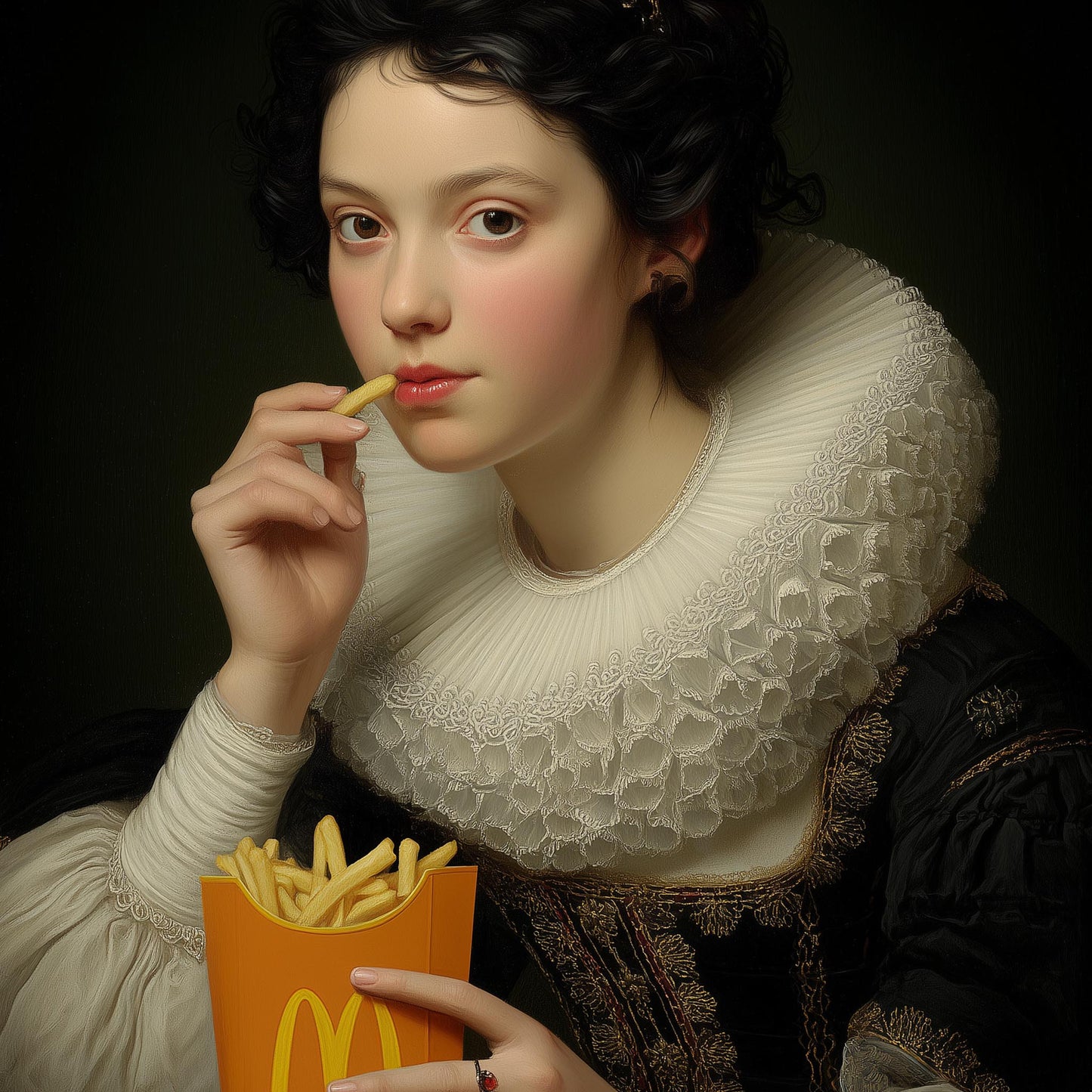 "Mc Lady fries" LE "SOLD OUT" canvas art print