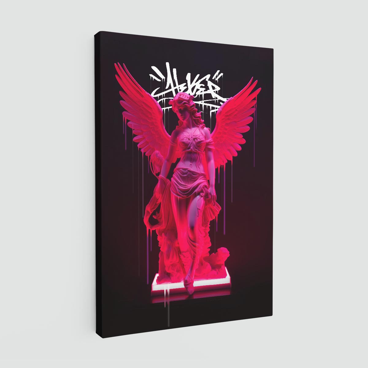 "Neon Athenea" canvas print