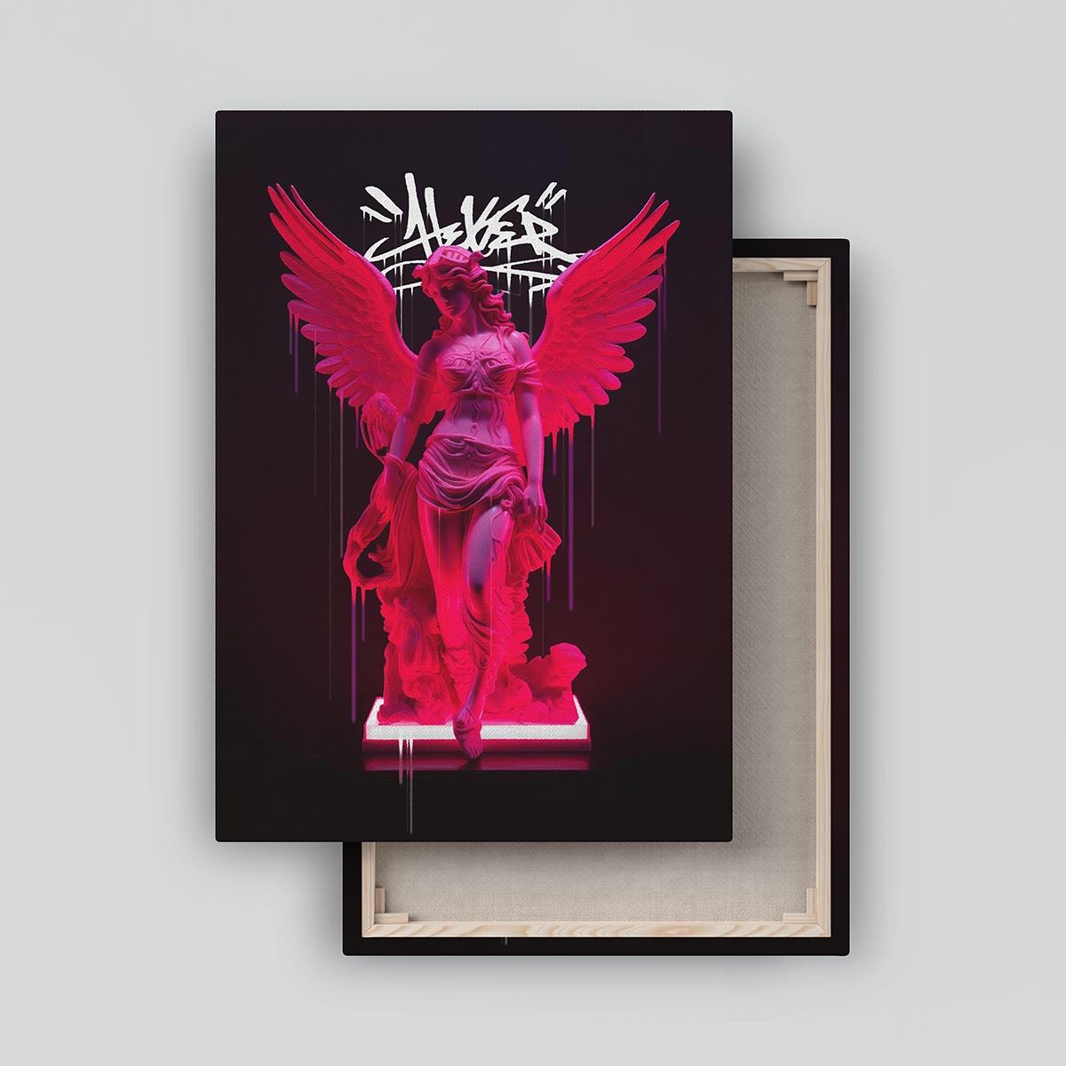 "Neon Athenea" canvas print