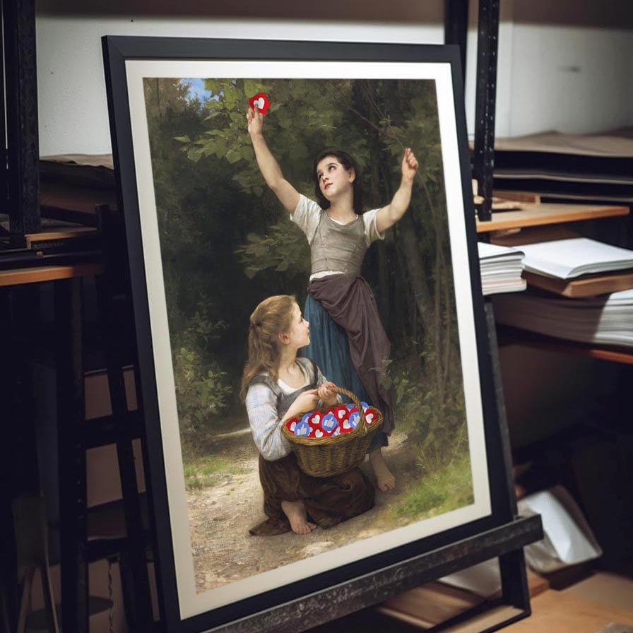 "Picking Up Likes" fine art print