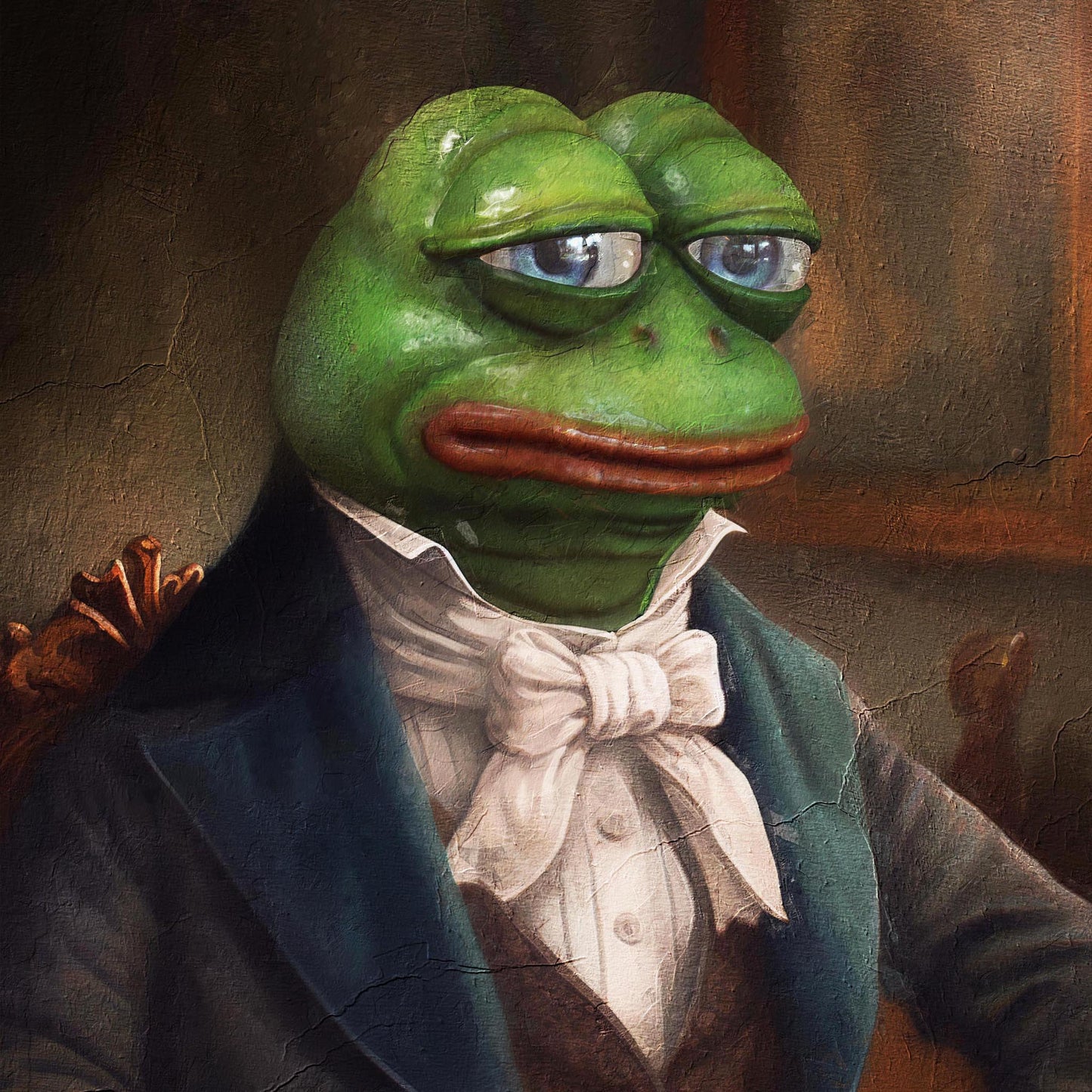 "Sir Pepe" canvas print