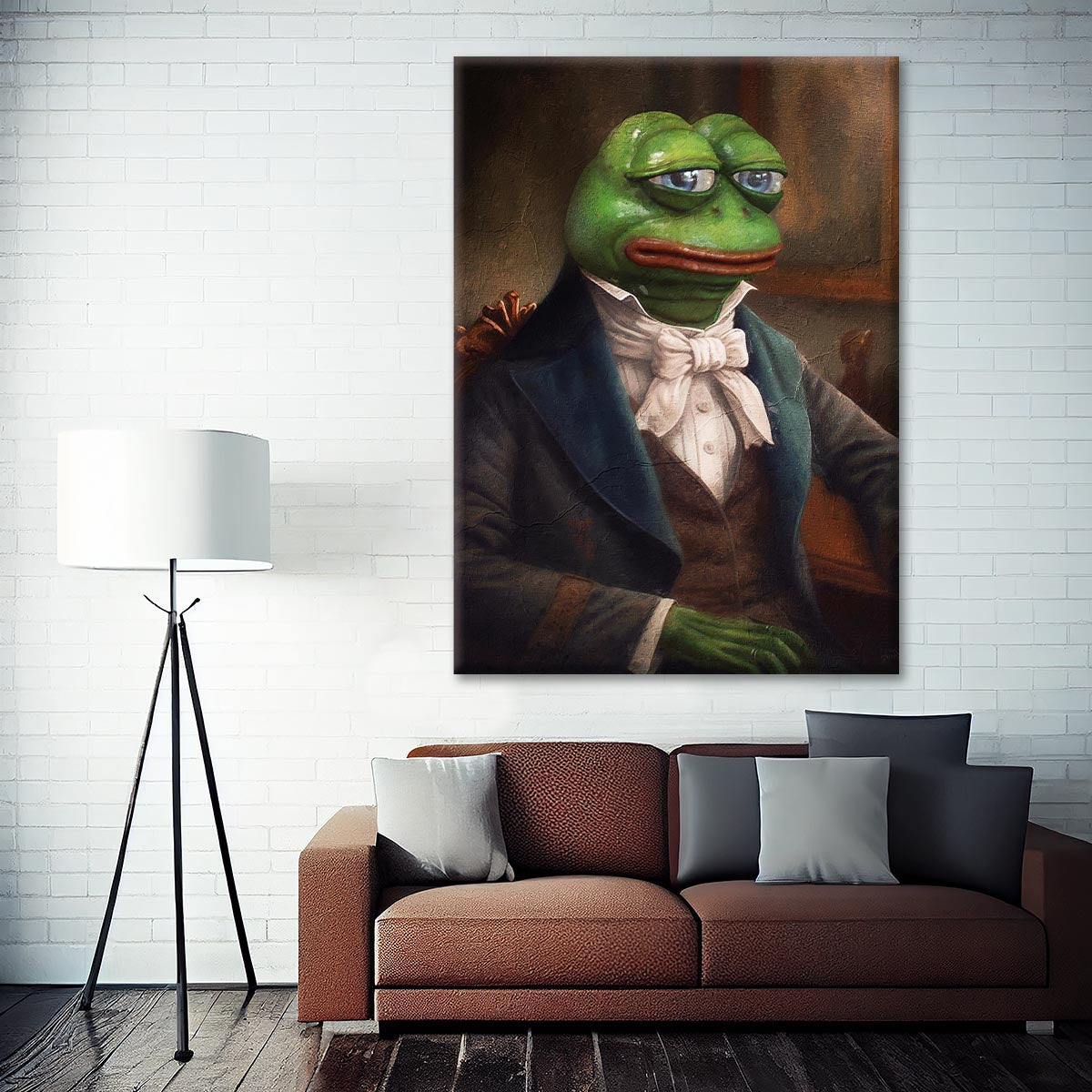 "Sir Pepe" canvas print