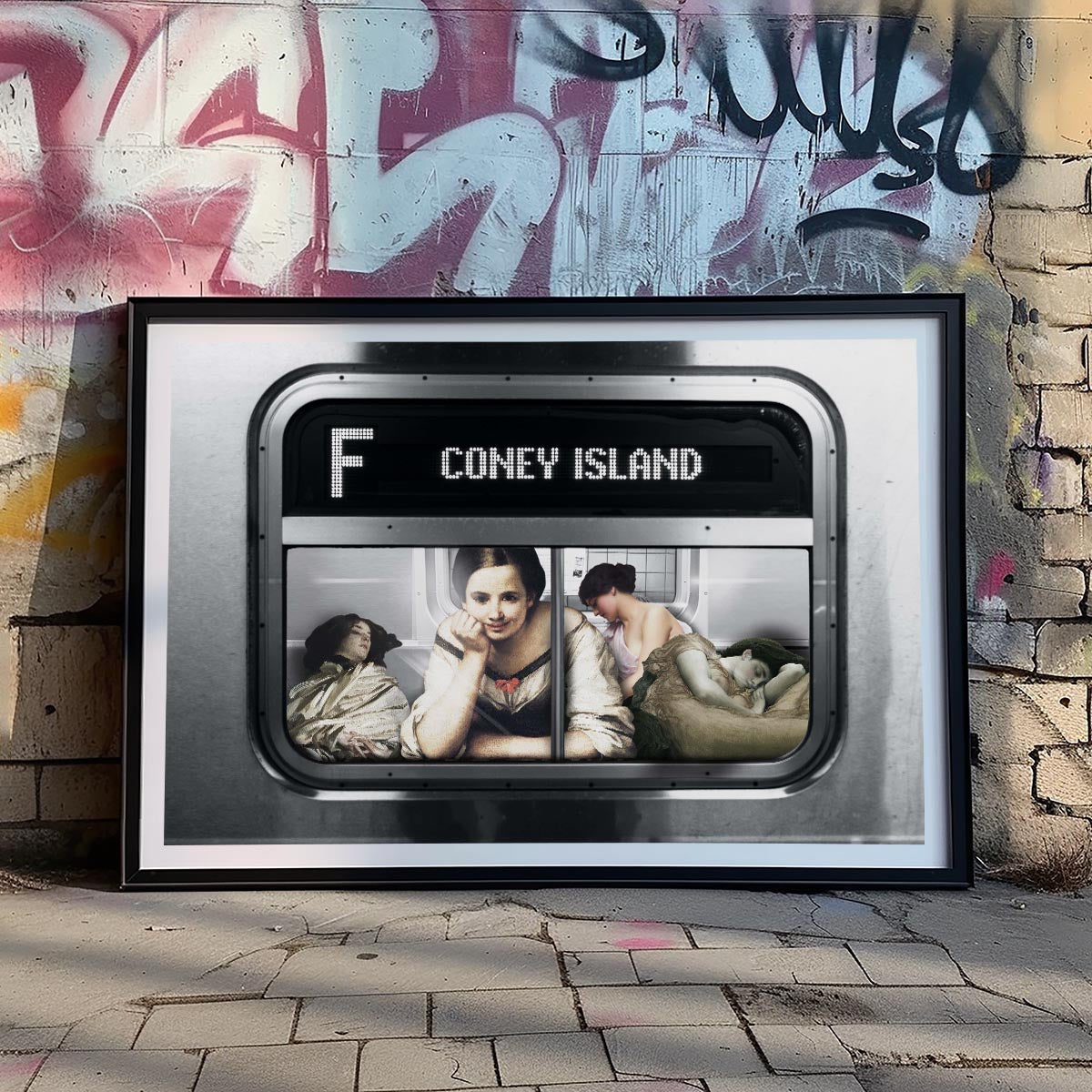 "Subway To Coney Island" fine art print