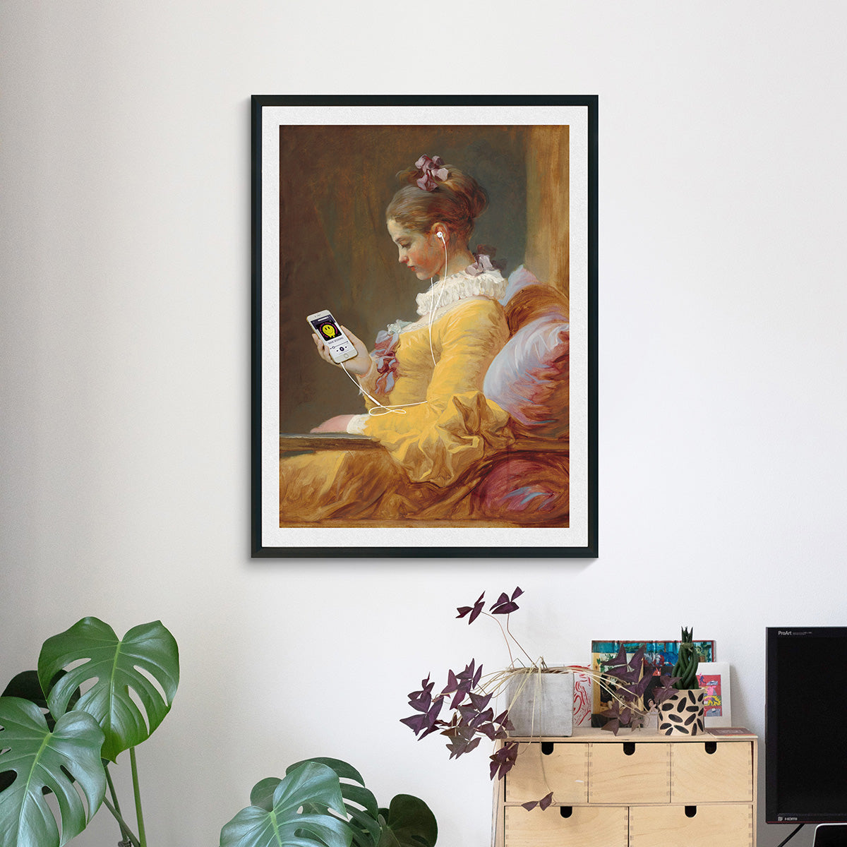 "Listening A New Track" canvas print