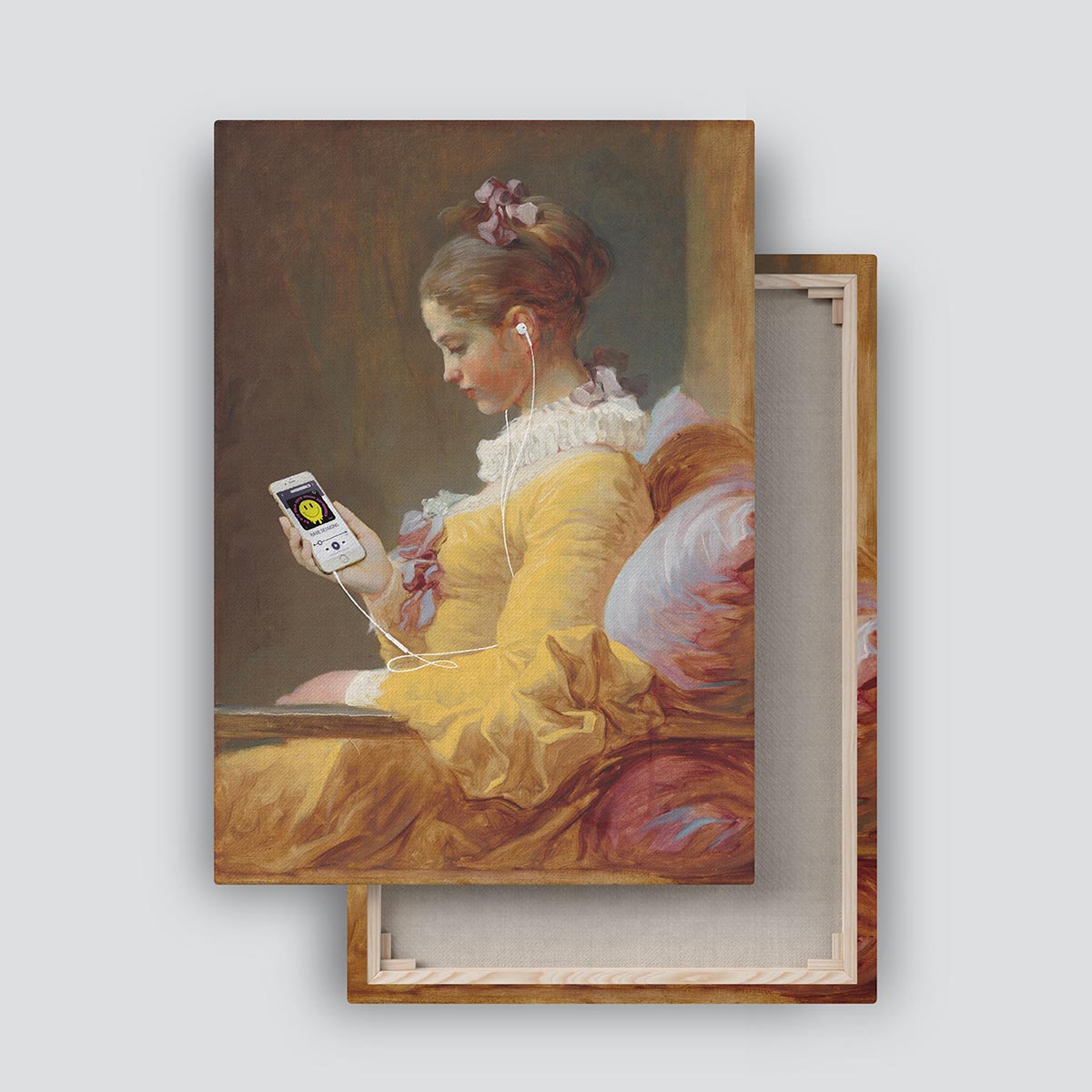 "Listening A New Track" canvas print