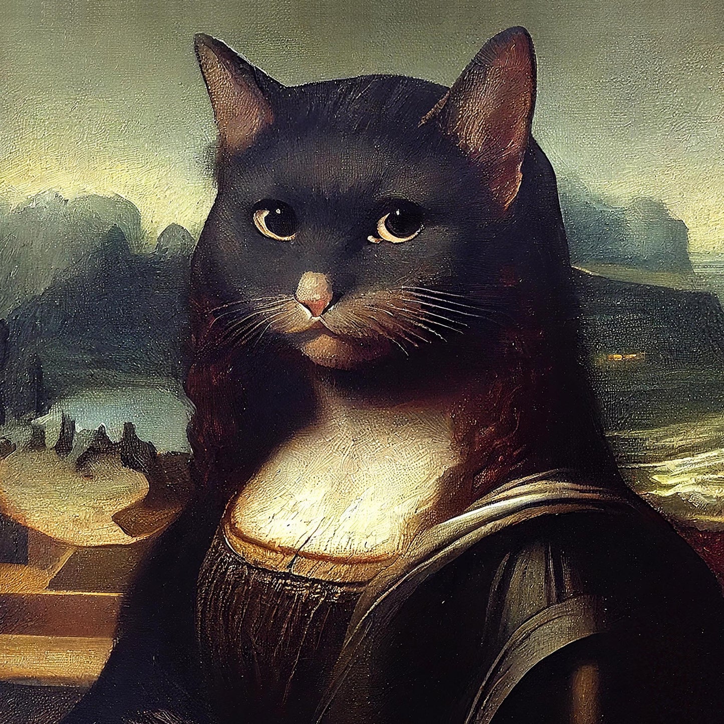 "Meowlisa" canvas print