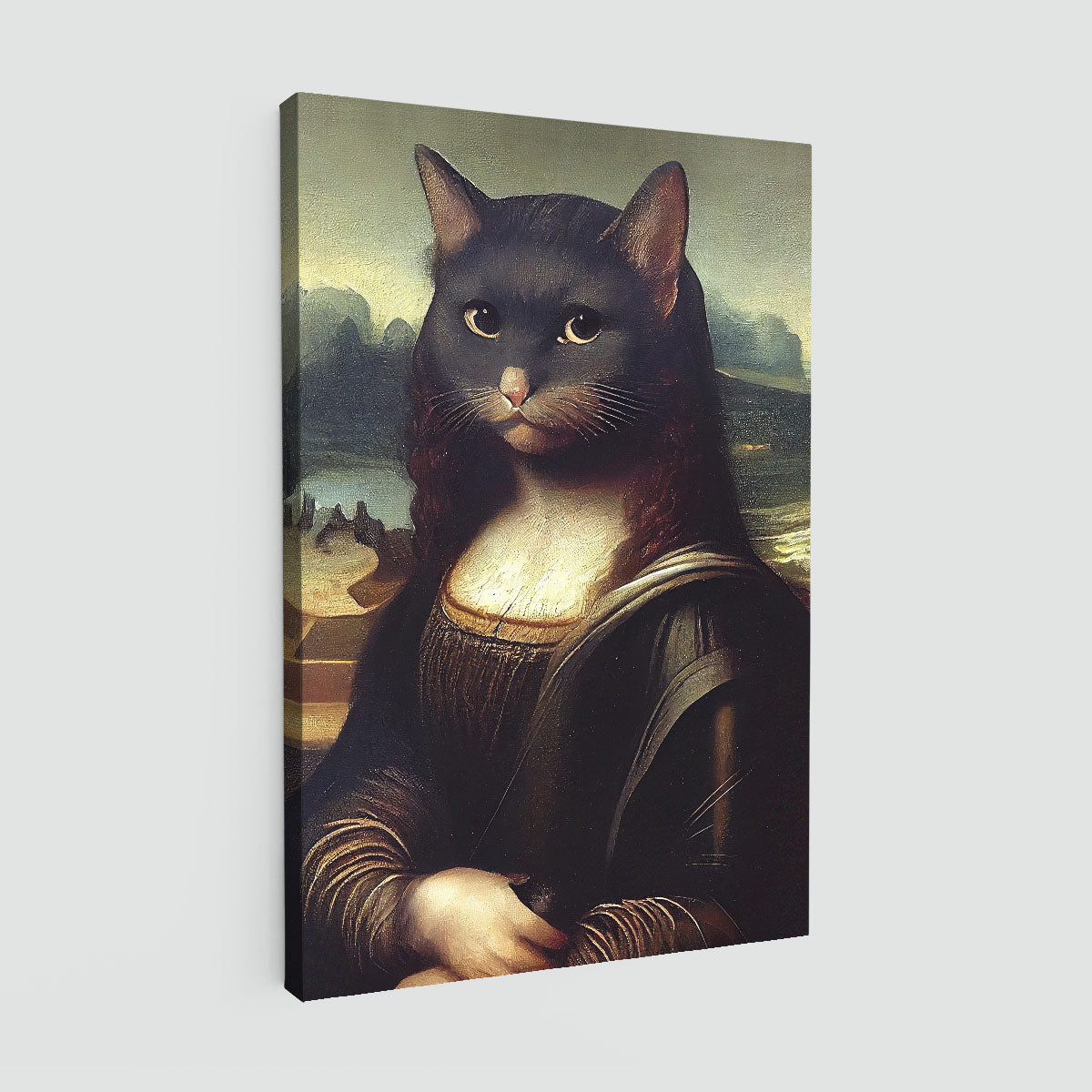 "Meowlisa" canvas print