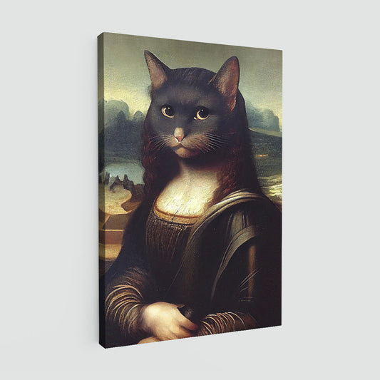 "Meowlisa" canvas print