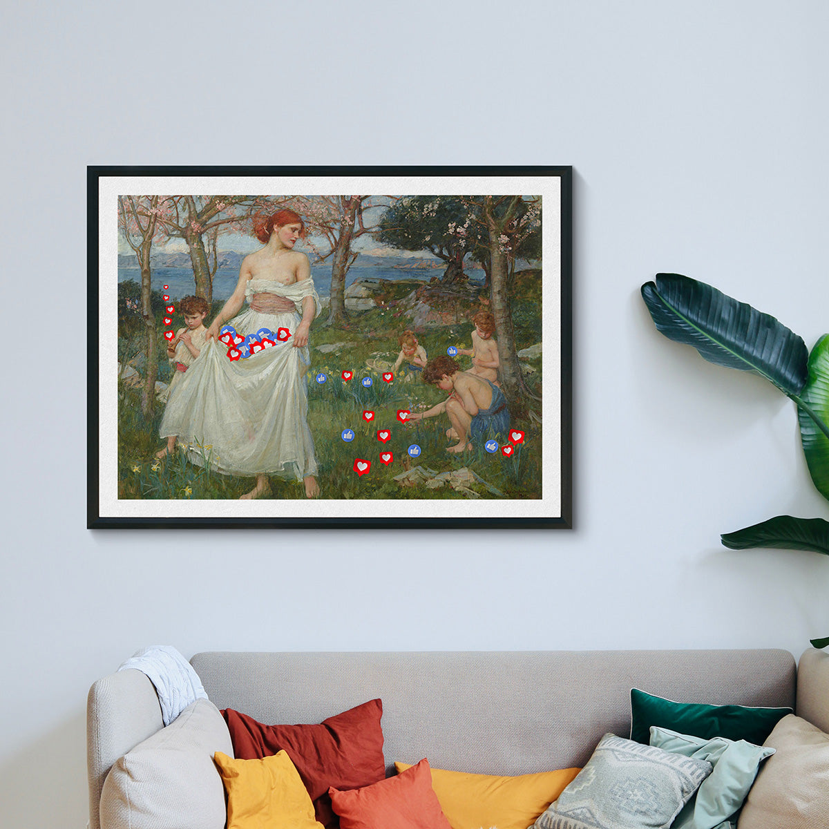 "Collecting Likes" canvas print