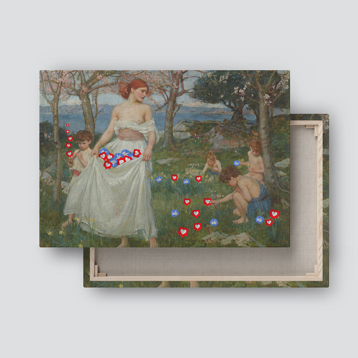 "Collecting Likes" canvas print