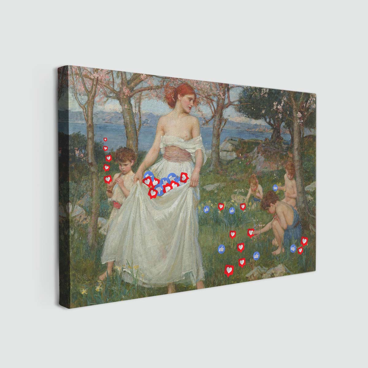 "Collecting Likes" canvas print