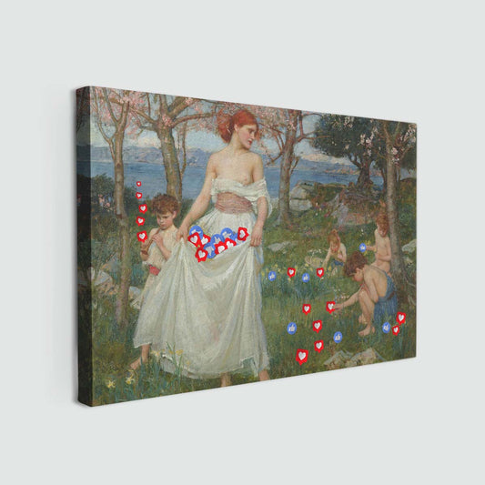 "Collecting Likes" canvas print